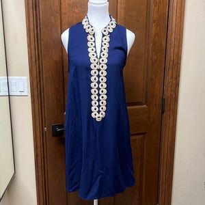Lily Pulitzer Navy and Gold accented dress for going out or covering up